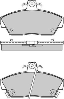 E.T.F. 12-0484 - Brake Pad Set, disc brake autospares.lv