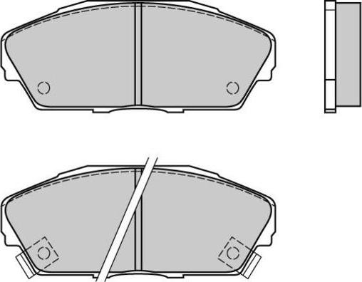 E.T.F. 12-0480 - Brake Pad Set, disc brake autospares.lv