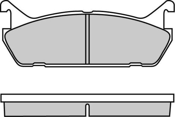 E.T.F. 12-0488 - Brake Pad Set, disc brake autospares.lv