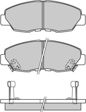 E.T.F. 12-0482 - Brake Pad Set, disc brake autospares.lv