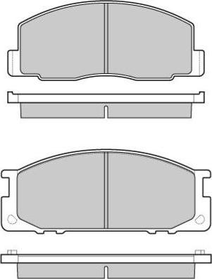 E.T.F. 12-0435 - Brake Pad Set, disc brake autospares.lv