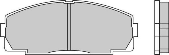 E.T.F. 12-0438 - Brake Pad Set, disc brake autospares.lv