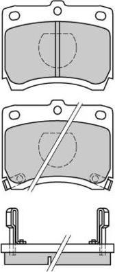 E.T.F. 12-0429 - Brake Pad Set, disc brake autospares.lv