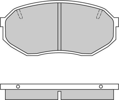 E.T.F. 12-0421 - Brake Pad Set, disc brake autospares.lv