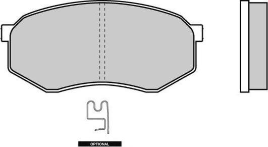 E.T.F. 12-0476 - Brake Pad Set, disc brake autospares.lv