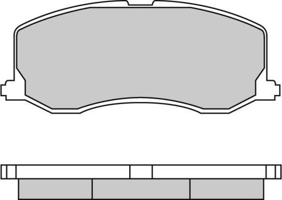 E.T.F. 12-0596 - Brake Pad Set, disc brake autospares.lv