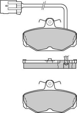 E.T.F. 12-0591 - Brake Pad Set, disc brake autospares.lv