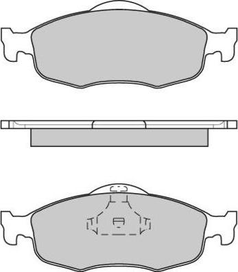 E.T.F. 12-0592 - Brake Pad Set, disc brake autospares.lv