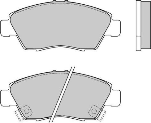 E.T.F. 12-0546 - Brake Pad Set, disc brake autospares.lv