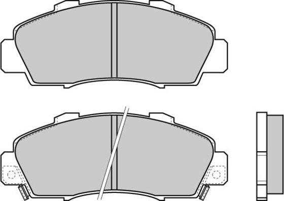 E.T.F. 12-0543 - Brake Pad Set, disc brake autospares.lv