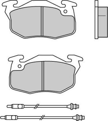 E.T.F. 12-0550 - Brake Pad Set, disc brake autospares.lv