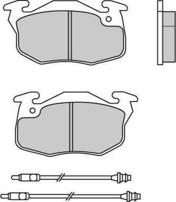 E.T.F. 12-0551 - Brake Pad Set, disc brake autospares.lv