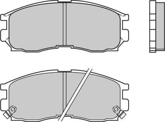 E.T.F. 12-0509 - Brake Pad Set, disc brake autospares.lv