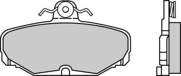 Quinton Hazell BP368D - Brake Pad Set, disc brake autospares.lv