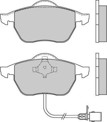 E.T.F. 12-0516 - Brake Pad Set, disc brake autospares.lv