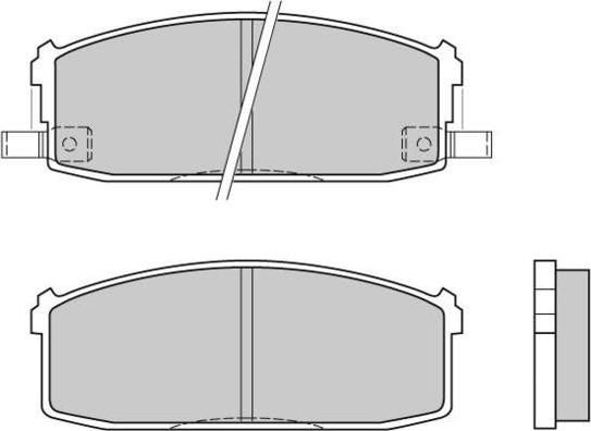 E.T.F. 12-0510 - Brake Pad Set, disc brake autospares.lv