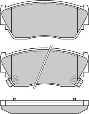 E.T.F. 12-0511 - Brake Pad Set, disc brake autospares.lv