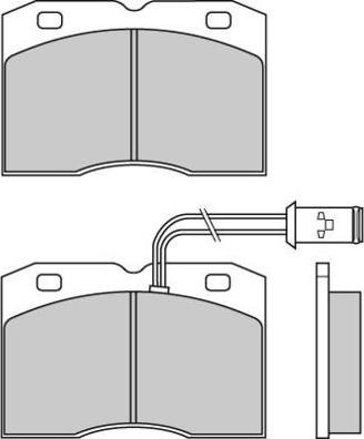 E.T.F. 12-0517 - Brake Pad Set, disc brake autospares.lv