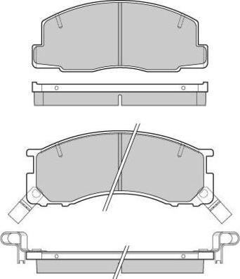 E.T.F. 12-0539 - Brake Pad Set, disc brake autospares.lv