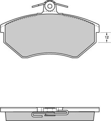 E.T.F. 12-0531 - Brake Pad Set, disc brake autospares.lv