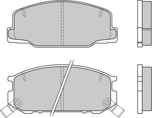 E.T.F. 12-0537 - Brake Pad Set, disc brake autospares.lv