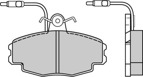 E.T.F. 12-0528 - Brake Pad Set, disc brake autospares.lv