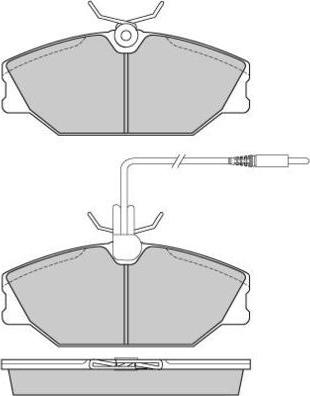 E.T.F. 12-0527 - Brake Pad Set, disc brake autospares.lv