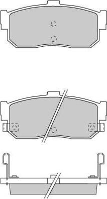 E.T.F. 12-0699 - Brake Pad Set, disc brake autospares.lv