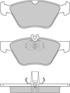 E.T.F. 12-0695 - Brake Pad Set, disc brake autospares.lv