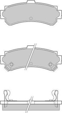 E.T.F. 12-0690 - Brake Pad Set, disc brake autospares.lv
