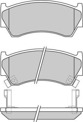 E.T.F. 12-0691 - Brake Pad Set, disc brake autospares.lv