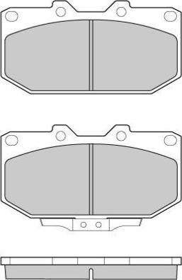 E.T.F. 12-0649 - Brake Pad Set, disc brake autospares.lv