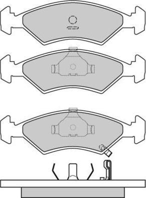 E.T.F. 12-0647 - Brake Pad Set, disc brake autospares.lv