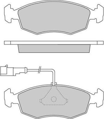 E.T.F. 12-0669 - Brake Pad Set, disc brake autospares.lv