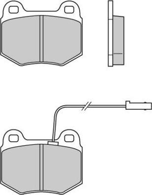 E.T.F. 12-0605 - Brake Pad Set, disc brake autospares.lv