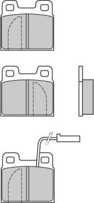 E.T.F. 12-0607 - Brake Pad Set, disc brake autospares.lv