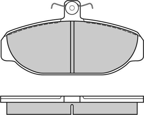 E.T.F. 616 - Brake Pad Set, disc brake autospares.lv