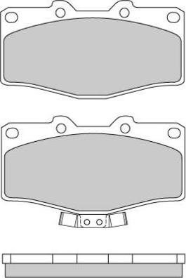 E.T.F. 12-0618 - Brake Pad Set, disc brake autospares.lv