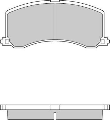 E.T.F. 12-0684 - Brake Pad Set, disc brake autospares.lv