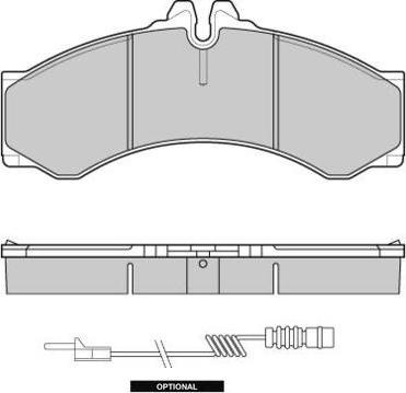 E.T.F. 12-0681 - Brake Pad Set, disc brake autospares.lv