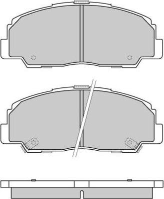 E.T.F. 12-0639 - Brake Pad Set, disc brake autospares.lv