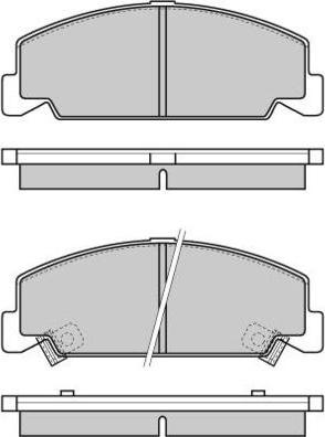 E.T.F. 12-0634 - Brake Pad Set, disc brake autospares.lv