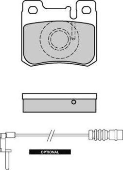 E.T.F. 12-0631 - Brake Pad Set, disc brake autospares.lv