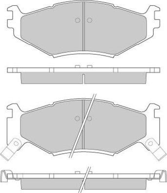 E.T.F. 12-0629 - Brake Pad Set, disc brake autospares.lv