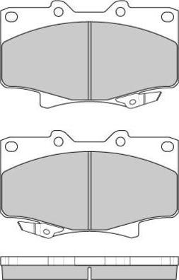 E.T.F. 12-0623 - Brake Pad Set, disc brake autospares.lv