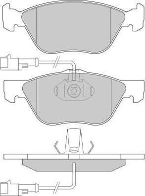 E.T.F. 12-0673 - Brake Pad Set, disc brake autospares.lv