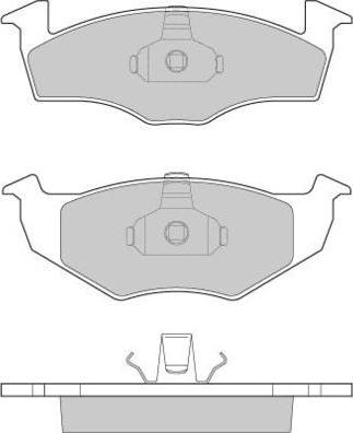 E.T.F. 12-0672 - Brake Pad Set, disc brake autospares.lv