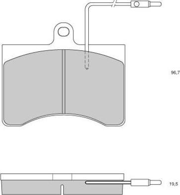 E.T.F. 12-0094 - Brake Pad Set, disc brake autospares.lv