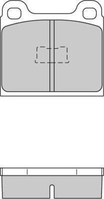 E.T.F. 12-0091 - Brake Pad Set, disc brake autospares.lv