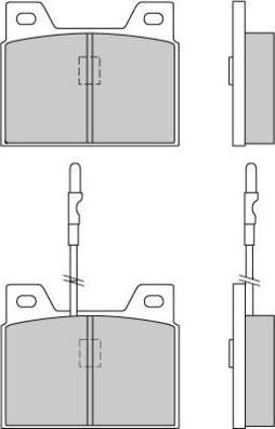 E.T.F. 12-0066 - Brake Pad Set, disc brake autospares.lv